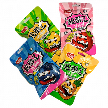 Карамель Yinuo Кислые с начинкой 25гр 1шт/20уп